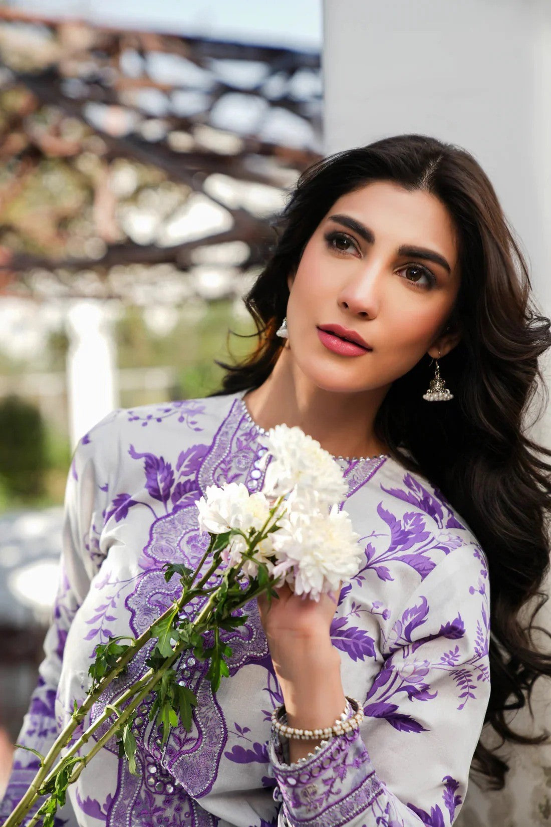 PRINTED KARANDI   EMBROIDERY UNSTITCH DRESS 3 PIECE 518W