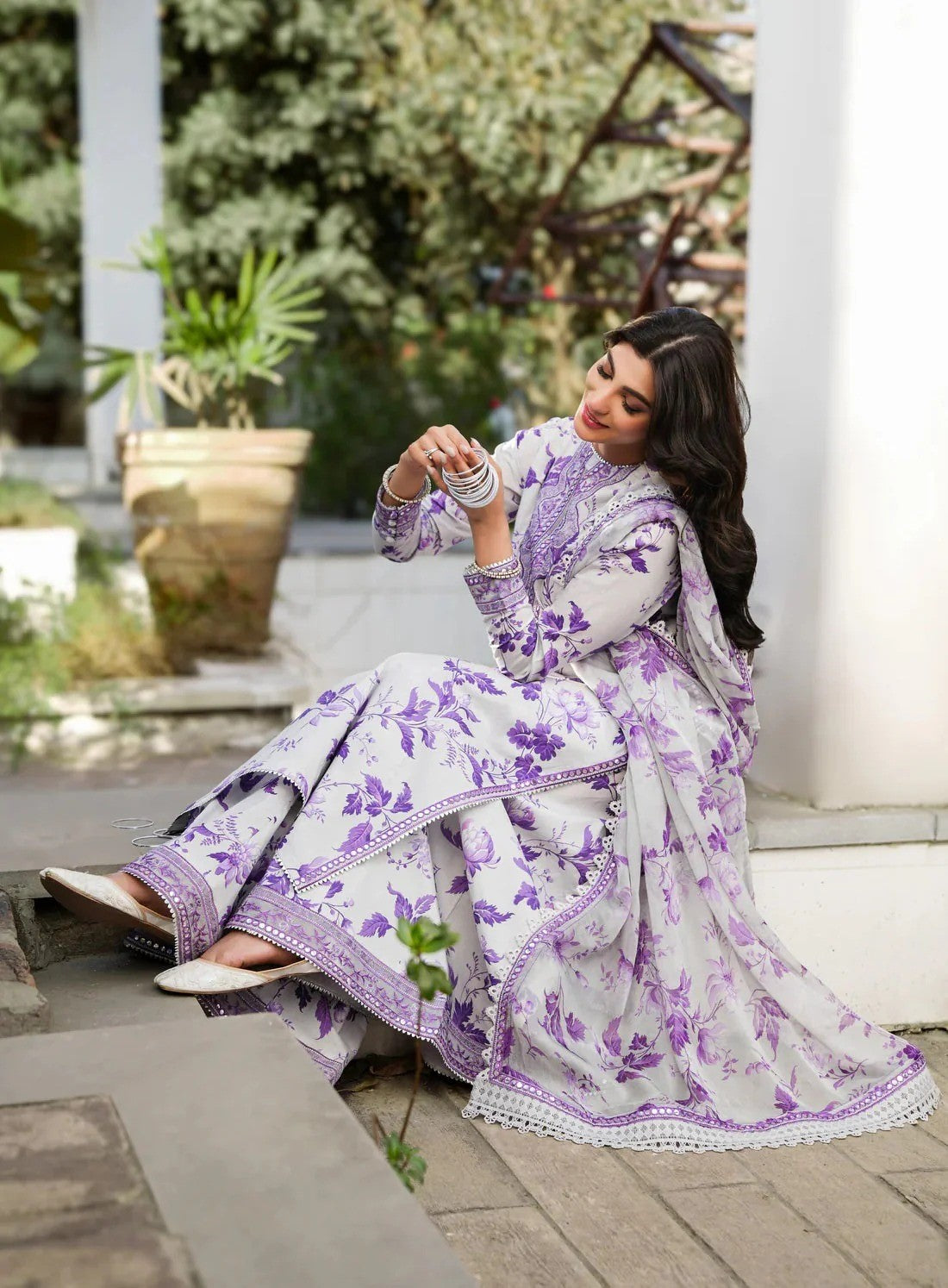 PRINTED KARANDI   EMBROIDERY UNSTITCH DRESS 3 PIECE 518W