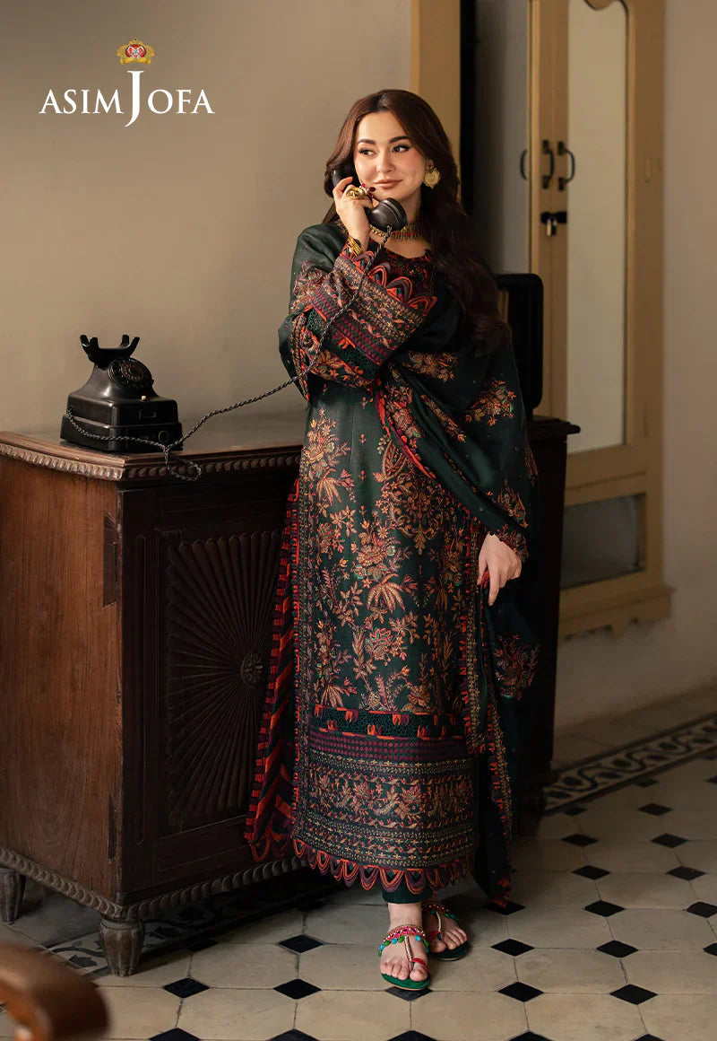 '-3PC DHANAK EMBROIDERED UNSTICHED SUIT 259