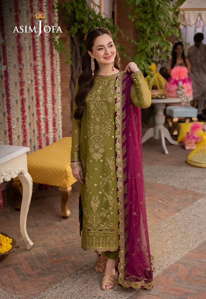 Lawn 3PC Embroidered With Chiffon Embroidered Dupatta-L 243