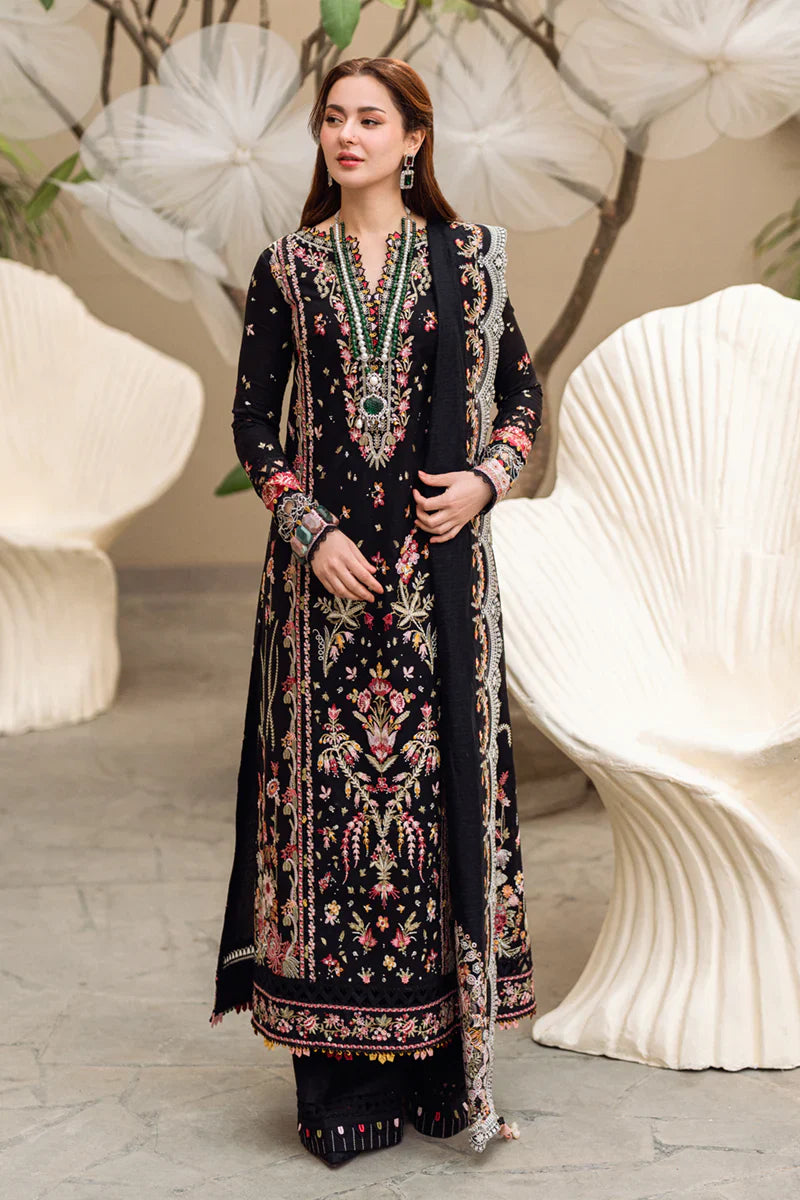 3Pc Embroidered Lawn Shirt with Embroidered Chiffon Dupatta Ql 2655