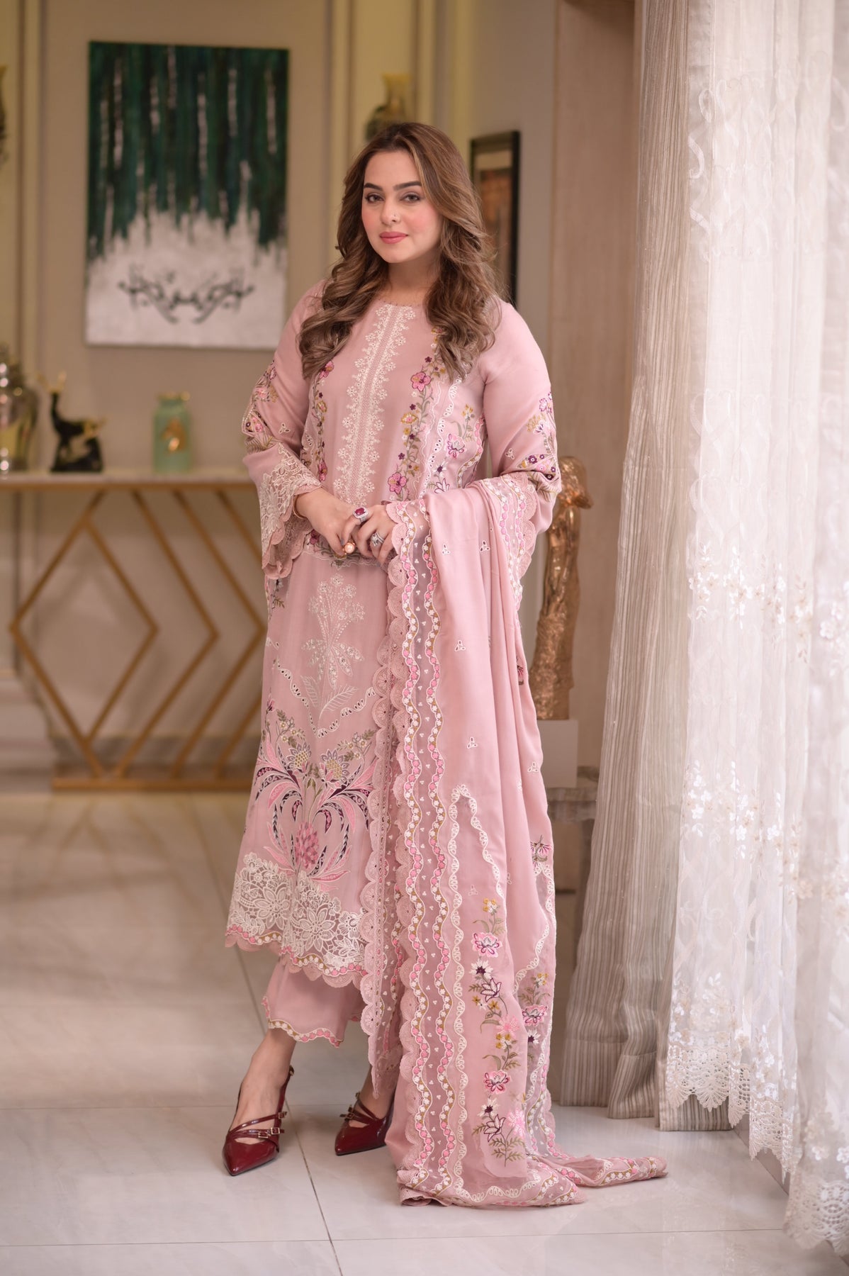 Lawn Unstitched Embroidered Collection with Lawn Embroidered  Dupata 701