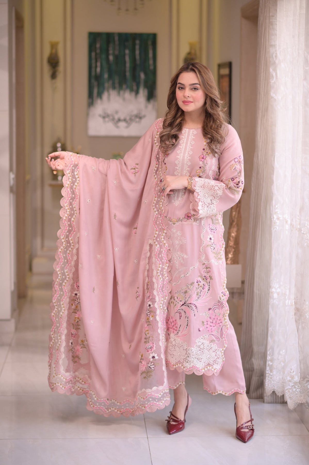 Lawn Unstitched Embroidered Collection with Lawn Embroidered  Dupata 701
