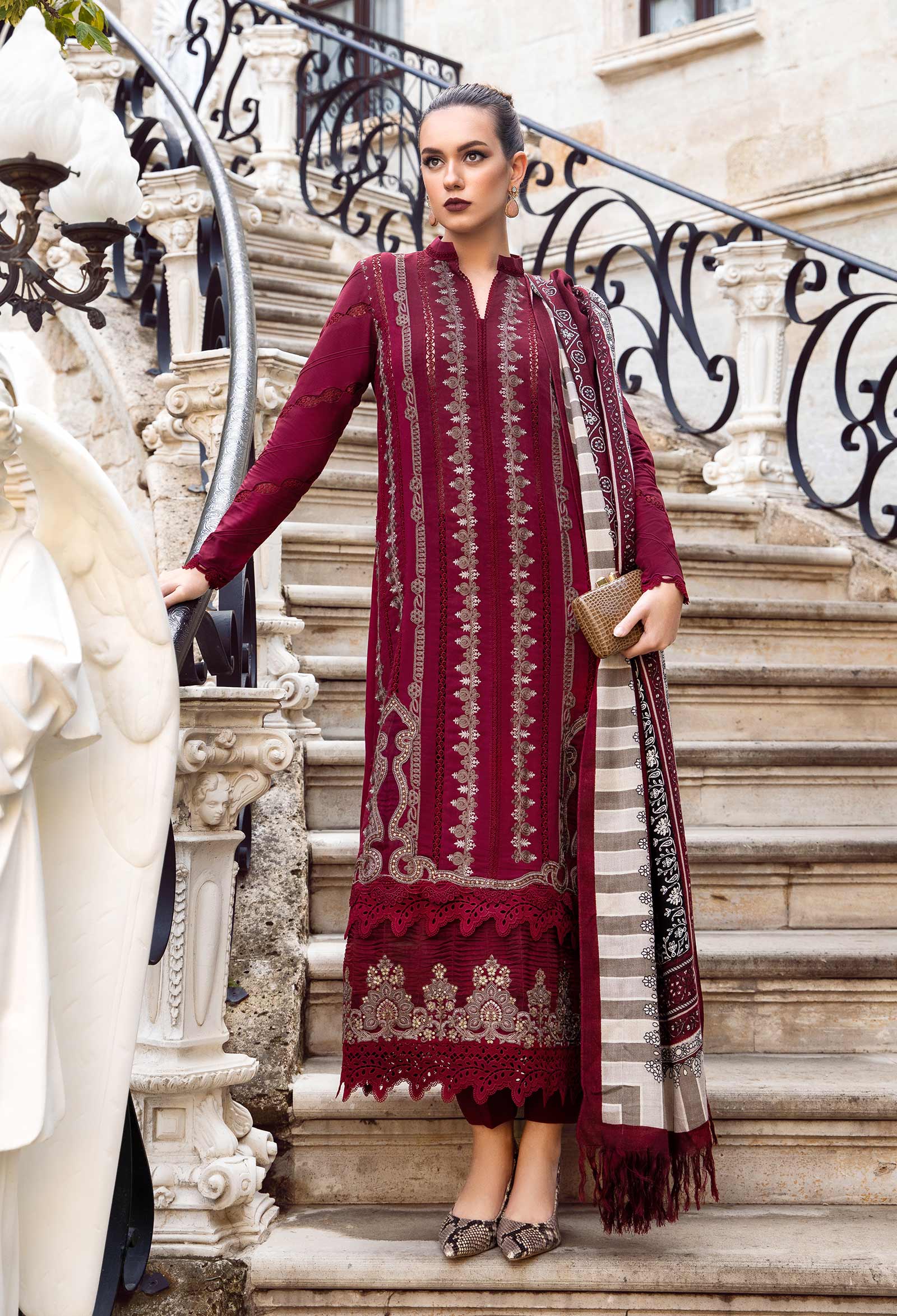 DHANAK UNSTITCH DRESS 217